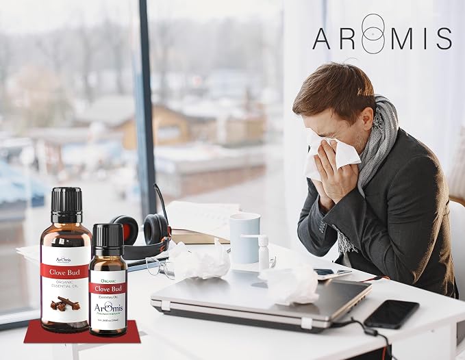 ArOmis Clove Bud Essential Oil - 100% Pure Therapeutic Grade - Undiluted, Premium Oil - 150 Micron Filtered, Perfect for Aromatherapy Diffusers (30ml / 1 fl oz)