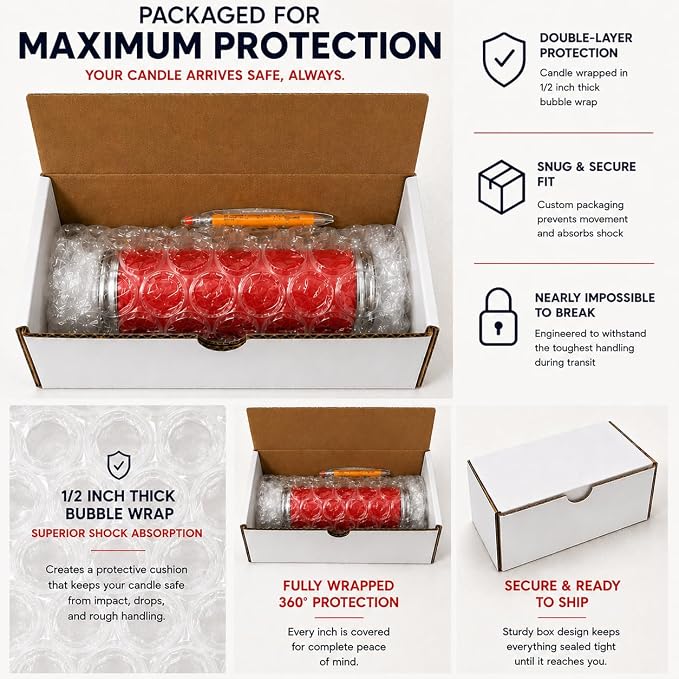 Red Passion Manifestation Candle Kit – 8" Ritual Prayer Candle with Intention Scrolls, Pencil & QR Guide for Passion, Confidence, Motivation & Strength