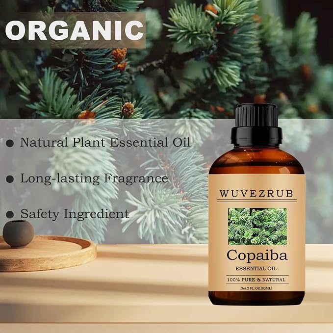 Copaiba Essential Oils, 60ML Pure and Natural Essential Oil for Aromatherapy Diffuser - Copaiba /2 Fl Oz