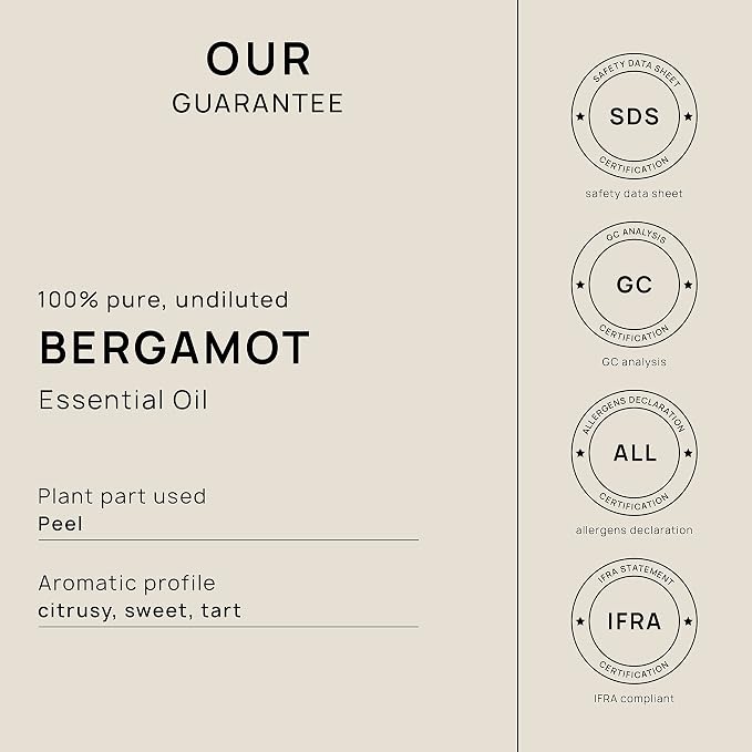 VINEVIDA Bergamot Essential Oil 32 oz - Undiluted, Pure, Vegan, and Sustainable