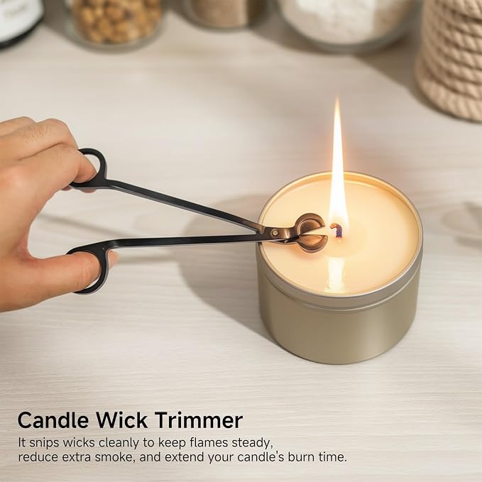 Candle Snuffer, Candle Snuffers Wick Snuffer Candle Accessory (Black)
