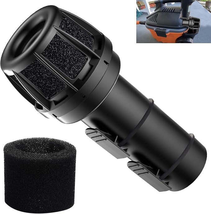 VT2525 & WS25025A 2.5 Inch Muffler/Diffuser Accessory for Ridgid Wet/Dry Vacuums, Fits Most Vacs With A Standard 2-1/2" Exhaust Port, To Reduce Blowing Dust and Debris