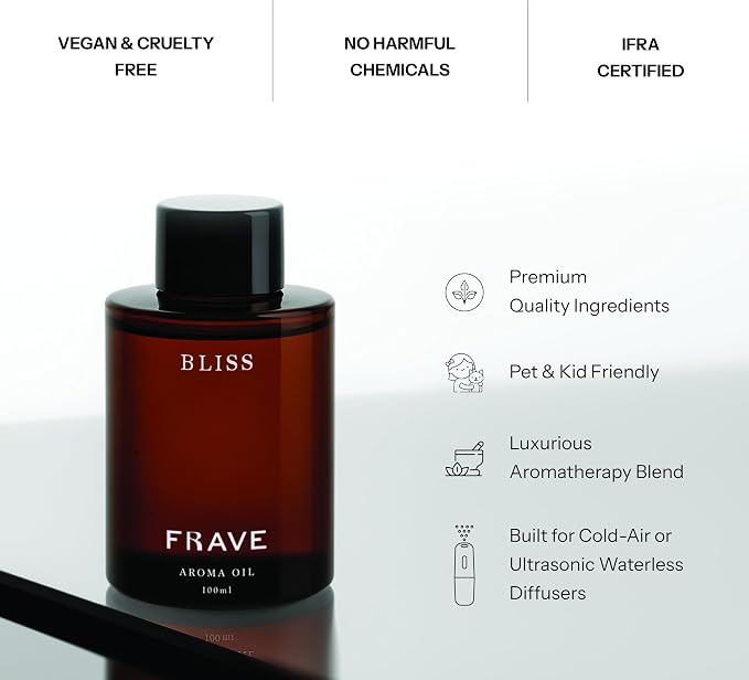 Bliss Hotel Diffuser Oil 100ml, 3.38 oz Aroma Oil, Scent Inspired by The World’s Most Iconic Luxury Hotels, Aromatherapy Refill Fragrance for Waterless Cold Air Diffusers, Home, Office, Hotel