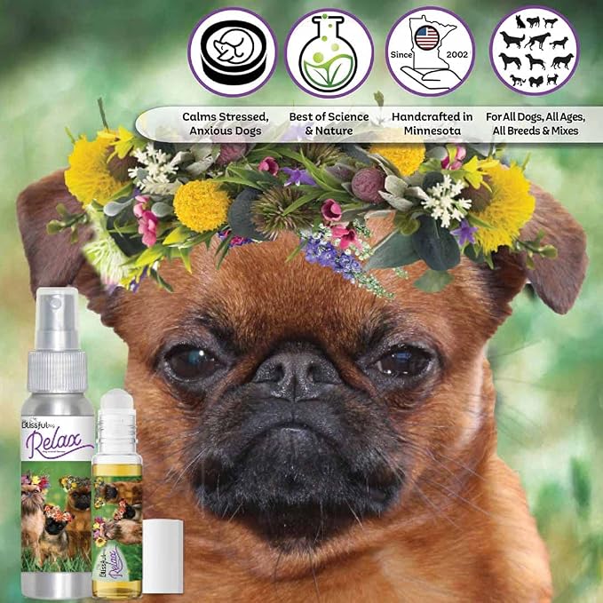 The Blissful Dog Brussels Griffon Relax Dog Aromatherapy Spray for Your Dog's Anxiety