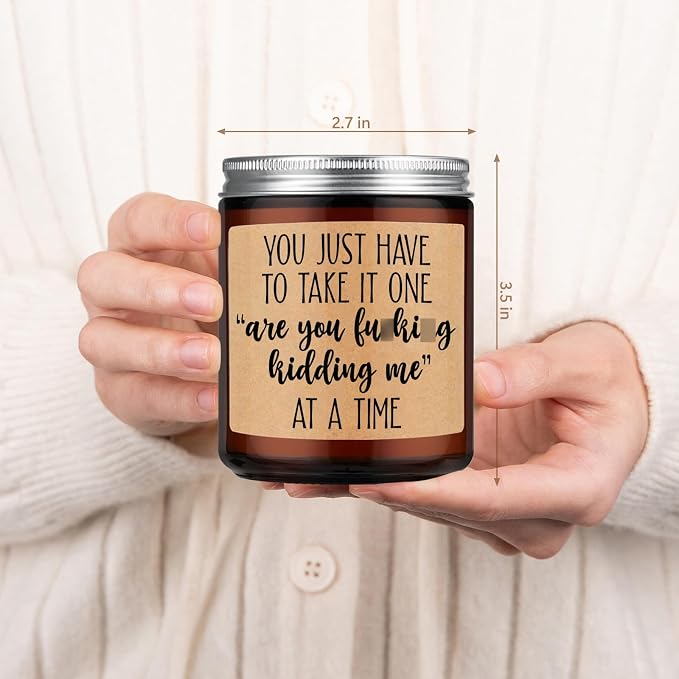 LEADO Candles, Boss Lady, Coworker Gifts for Women, Men - Cool Ideas, Funny Mothers Day Gifts for Coworkers, Best Friend, Mom, Employee - Sarcastic, Work, Birthday Ideas for Boss, Female, Male, Woman