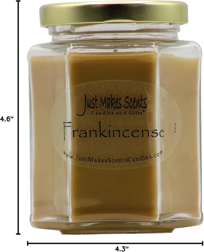 Frankincense Scented Blended Soy Candle by Just Makes Scents
