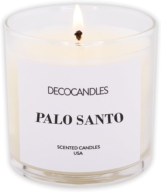 Urban Concepts by DECOCANDLES - Palo Santo - Highly Scented Soy Candle - Long Lasting - Hand Poured in USA (6 Oz.)
