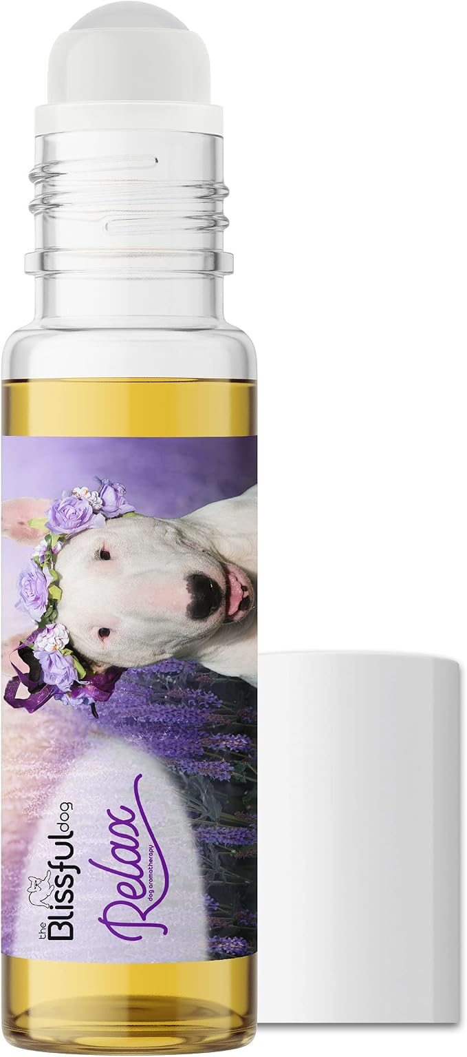 The Blissful Dog Bull Terrier Dog Relax Roll-ON Aromatherapy for Dogs - Anxiety Relief for Dogs