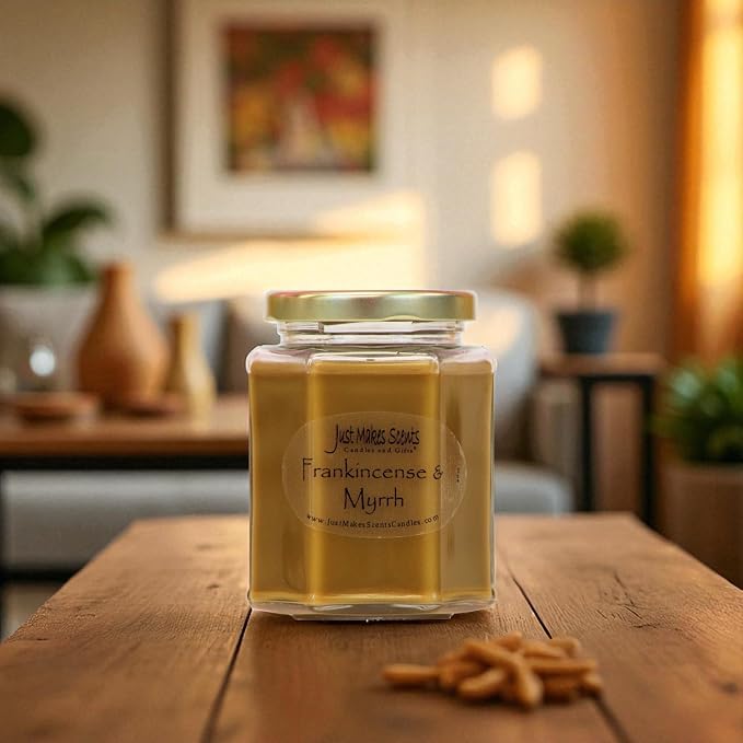 3 Pack - Frankincense & Myrrh Scented Blended Soy Candle (8 oz)