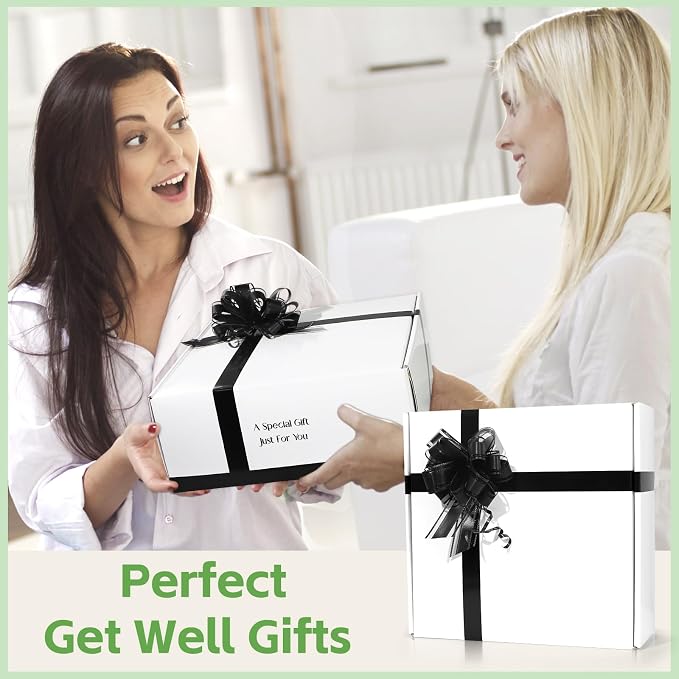 Suhctuptx Get Well Gifts for Women, Feel Better Self Care Package for Women, Get Well Soon Gift Baskets Thinking of You Box Set with Throw Blanket for After Surgery Recovery Sick Friend Cancer Chemo