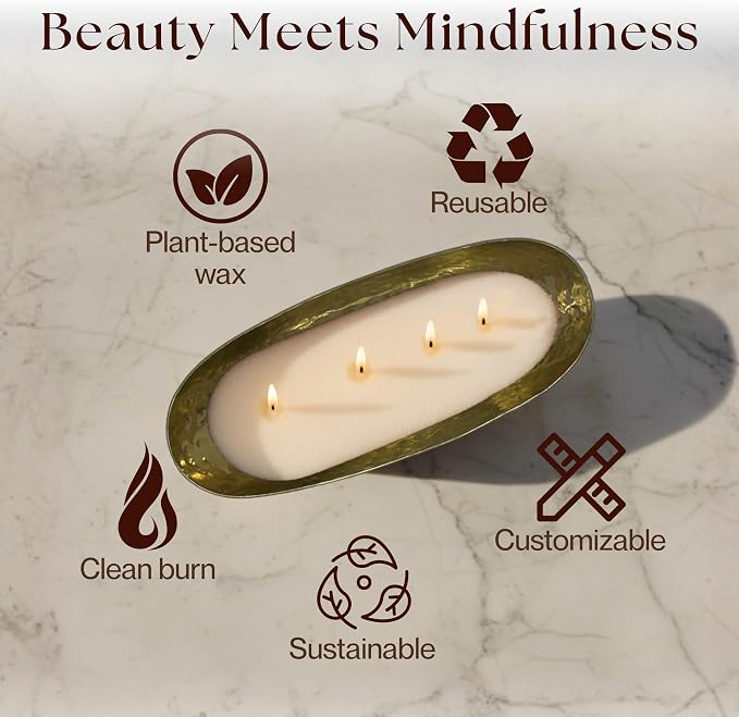 LILY LADUE Sand Candle Kit - 1Lb/16Oz Pearled Candles Sand and Wicks (24) with Gold Holder, Unscented Aroma Beads, Reusable Pearled Candle Wax for DIY Home Kit, Powder Beads Refill Available
