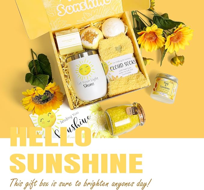 Birthday Gifts for Women, Unique Relaxing Spa Baskets for Self Care, Get Well Soon, Christmas Presents for Best Friends, Bestie, Sister, Mom, Her, Female