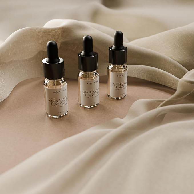 The Magic Scent Mahogany & Teakwood Diffuser Oil - Hotel & Home Luxury Scents Inspired by Abercrombie & Fitch - Diffuser Oil Scents for Home Designed for Use in All Diffusers - 0.3 fl oz, 10 mL