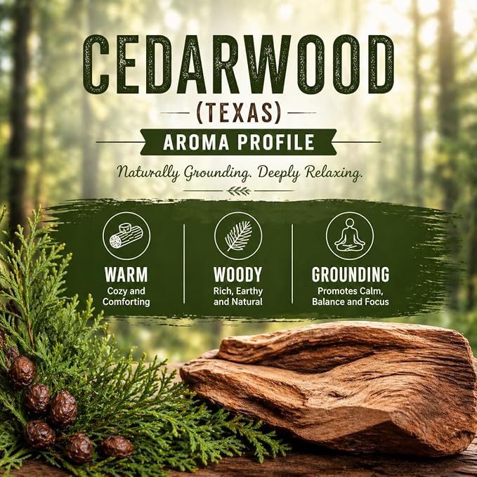 Cedarwood (Texas) Essential Oil - 4 fl oz - 100% Pure Essential Oil - GreenHealth
