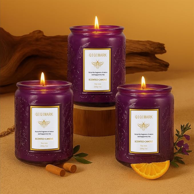 Scented Candles Set for Women, 6 Pack Soy Wax Aromatherapy Candles, Home Fragrance Set for Relaxation Stress Relief, Long Lasting Cozy Home Candles, Birthday Christmas Housewarming Gifts