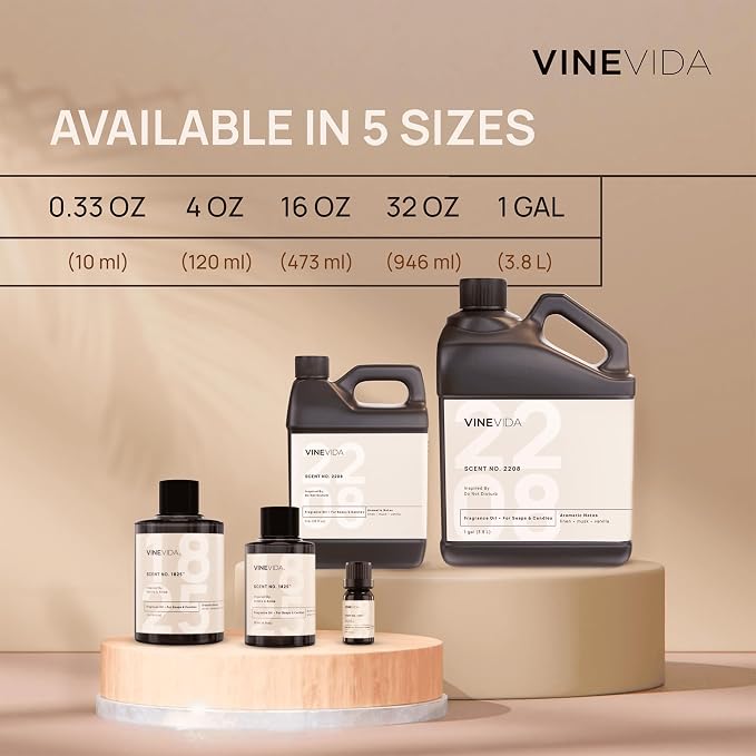VINEVIDA [0.33oz] Scent No.66 Fragrance Oil for Candle Making & Soap Making - Made in USA Natural Candle Scents