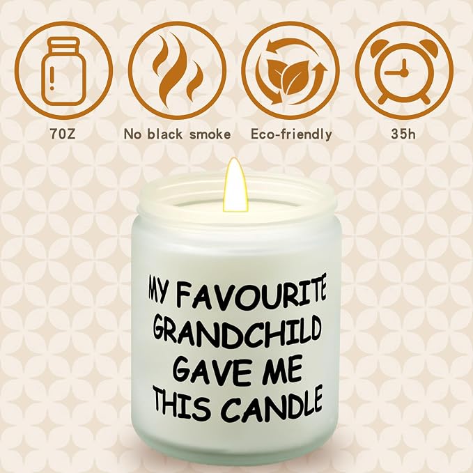 Lihome Mothers Day Gifts for Grandma, Funny Mother's Day, Birthday, Fathers Day, Thanksgiving, Christmas Gifts, Vanilla Coconut Candles