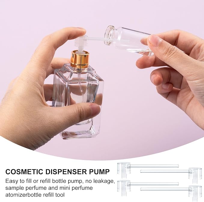HINZIC 40PCS Perfume Dispenser Pump Travel Mini Perfume Refillable Bottle Pump Transfer Tool Refill Pump Cosmetic Dispenser for Perfume Spray Atomizer Bottle Make up