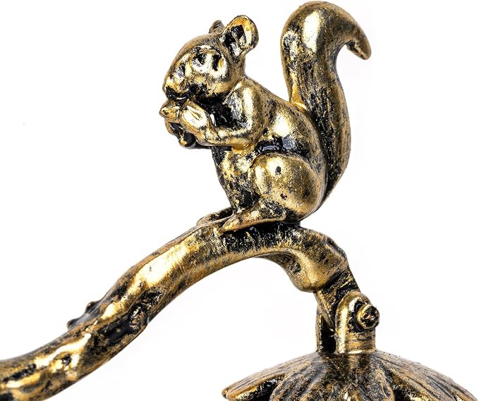 We Moment Candle Snuffer, Candle Snuffer Extinguisher with Long Handle,Retro Style Wick Flame Snuffer for Putting Out Candle Flame Safely,Pinecone Squirrel Candle Snuffers Accessory for Candle Lovers