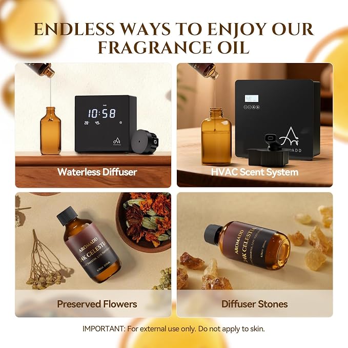 AROMADD AROMADD 24K Celestia Hotel Diffuser Oil Inspired by Luxury Hotel Collection Scent, Premium Fragrance Oil for Waterless, Cold Air & HVAC Diffusers, Long-Lasting Home Scent, 6.76 fl oz (200 mL)