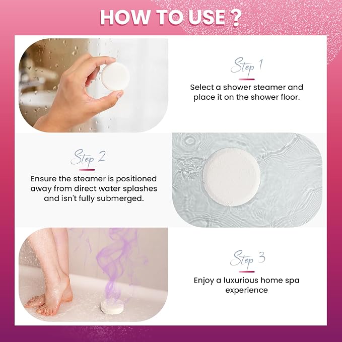 Shower Steamers Aromatherapy 8 Pack - Birthday Gifts for Women Mom Wife, Mothers Daay Gifts for Mom Wife from Daughter,Shower Bombs with Natural Essential Oils for Relaxation, Self Care Gift for Women