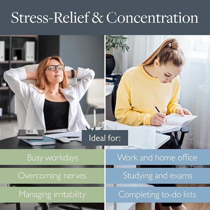 Scentered Aromatherapy Balm Sticks for Stress-Relief & Focus - Roll On Essential Oil Blends of Rosemary, Mint, Chamomile - Aromatherapy Gifts for Women - De-Stress & Focus