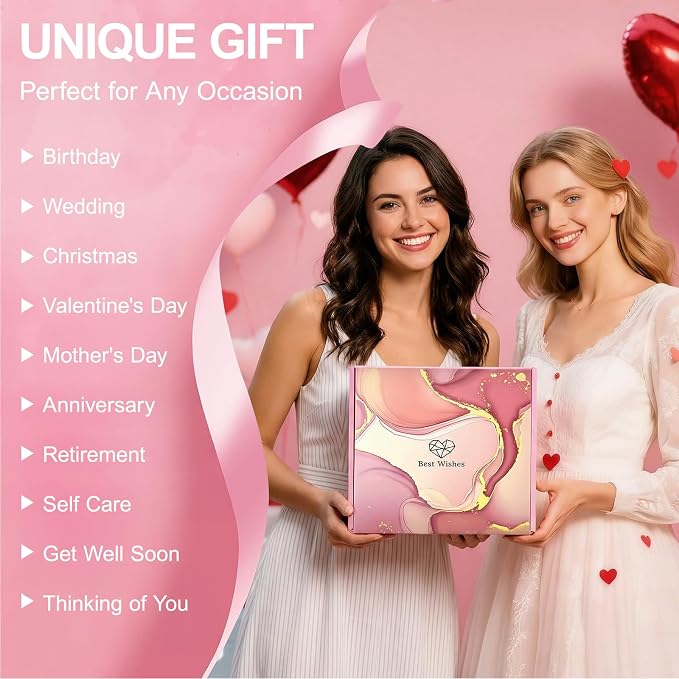 Birthday Gifts for Women Self Care Get Well Soon Gift Baskets, Care Package Gifts Basket for Women Mom Her Best Friends Sister Wife Girlfriend Coworker