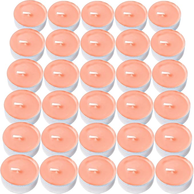 DecorRack 30 Tealight Candles, Angel Orchid Scented, Pleasant Fragrance Candle, Aromatherapy, Scented Home Decor, Votive Long Lasting Candles (Pack of 30)