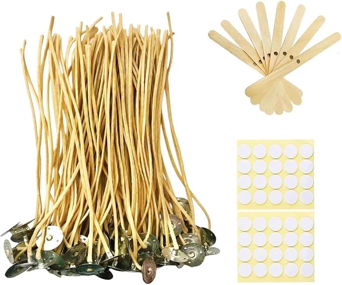 150 PCS 3.6 inch Hemp Candle Wicks for Candle Making 2.5mm Beeswax Candle Wicks Thick Candle Wicks Hemp Wicks Candle Wick Butter Candle Making Wicks