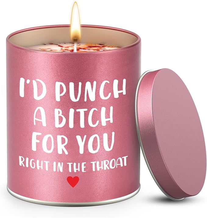 Christmas Birthday Gifts for Women Scented Candle, Valentines Day Gifts for Girlfriend Her, Mothers Day Gift for Mom Wife Sister Friendship White Elephant Stocking Stuffers Presents Funny Ideas Gift