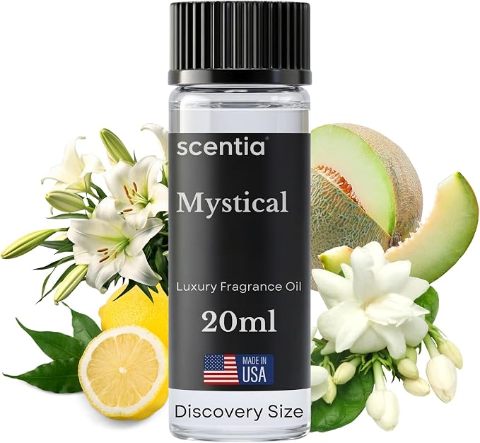 Scentia Mystical Aromatherapy Oil for Diffuser – Hotel Scent Inspired by Wynn Las Vegas – 20 mL – Melon, Raspberry & Jasmine Natural Fragrance Oil for Waterless & Cold Air Diffusers, Made in USA
