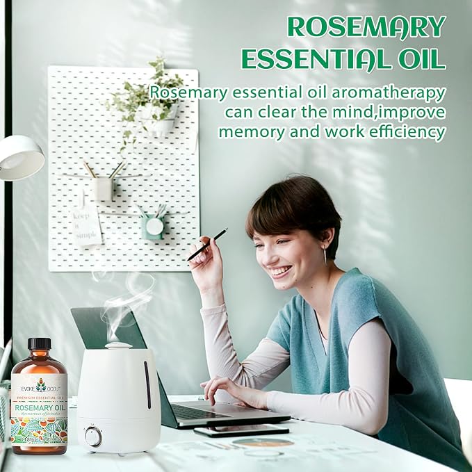 EVOKE OCCU Rosemary Oil for Hair Growth, Nourishing Scalp, Relieving Hair Loss & Reducing Dandruff - 4 Fl Oz