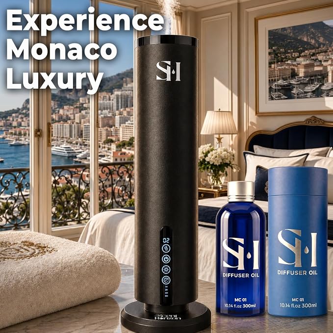 Inspired by 6-Star Hotel Monaco MC01 Hotel Scent Diffuser Oil | 10.14 Fl oz (300 ml) - Waterless Diffuser Oil Refill & Highly Concentrated Fragrance Oil, Diffuser Oil Scents, Hotel Oil Diffuser