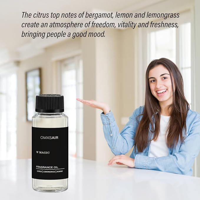 Hotel Diffuser Oil & Home Luxury Scents - W Magic Diffuser Oil 120ml - Inspired by W Hotel Citrus Bergamot,Jasmine - Aromatherapy Scent Diffuser Oil- Fragrance Essential Oils Blend for Diffuser