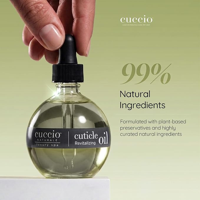 Cuccio Naturale Vanilla & Berry Revitalizing Cuticle Oil, Lightweight Fast-Absorbing Hydrating Nail & Cuticle Conditioner, Cold-Pressed Oils + Vitamin E, 2.30 Fl Oz