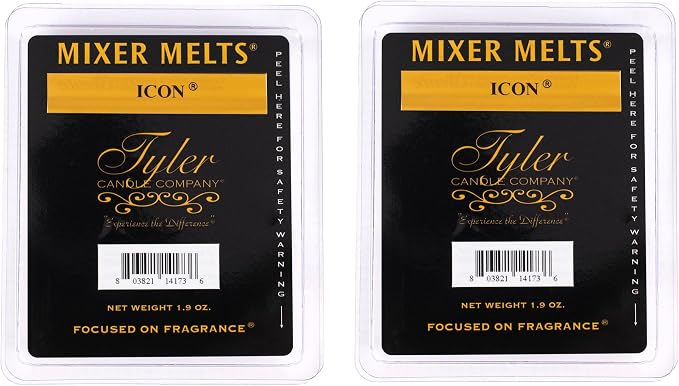 Tyler Candle Company ICON 1.9 Ounce Scented Mixer Wax Melt Cubes for Tart Burner, Pack of 2