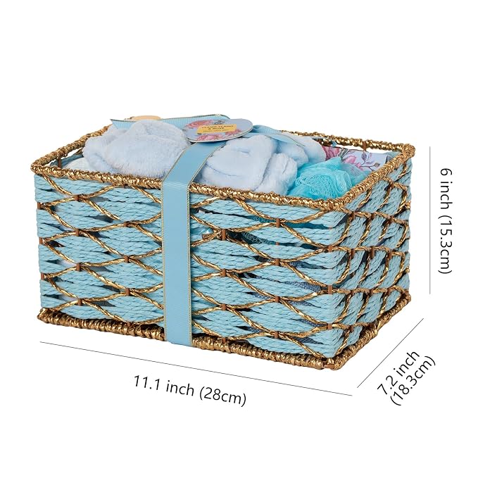 35 Pcs Mothers Day Gift for Mom, Bath & Body Gift Baskets Set for Women, Face Skin Care Kit, Spa Basket Gift Set, Self-Care Relaxation Gift, Home Spa Basket, Necklace, Birthday, Christmas, Anniversary