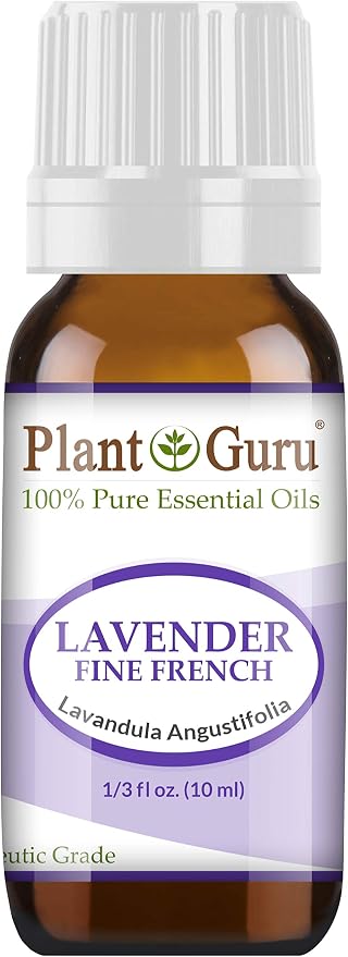 Lavender Essential Oil 10 ml (Fine French) 100% Pure Natural Undiluted Therapeutic Grade for Skin, Body and Hair Growth, Aromatherapy Diffuser, Great for Relaxation and Calming.