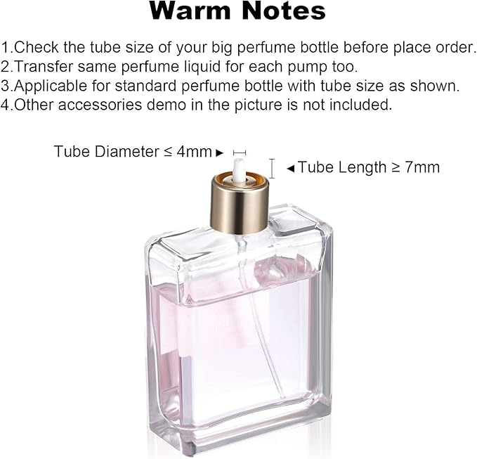 Honoson 12 Packs Perfume Dispenser Pump Perfume Refill Pump Cosmetic Dispenser Transfer Tool for Travel Refillable Spray Bottle