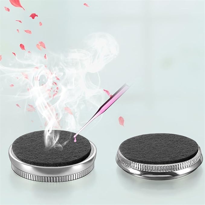 GLEAVI Aromatherapy Diffuser Refill Pads 100Pcs Cotton Essential Oil Diffuser Pads 0.86X0.86X0.11In for Car Vent Clip Necklace Air Freshener Replacement