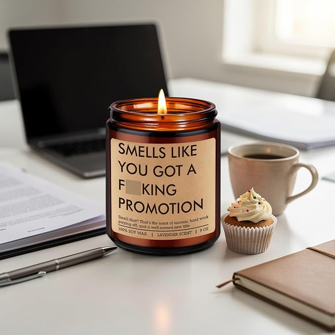 Fairy's Gift Candle, Job Promotion Gifts for Women Men, Congrats on Your Promotion, Congratulations Gifts, New Job, Leaving Presents for Women, Funny Presents for Promoted Coworker, Boss, Work Bestie