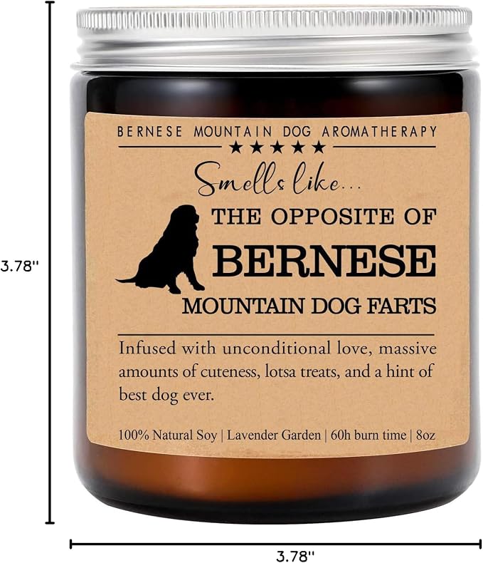 Bernese Candle, Bernese Funny Dog Gift, Bernese Mom, Bernese Dog Candle, Birthday Gift, Bernese Owner Gift, Dog Lovers Gift, Bernese Parents Day Gift