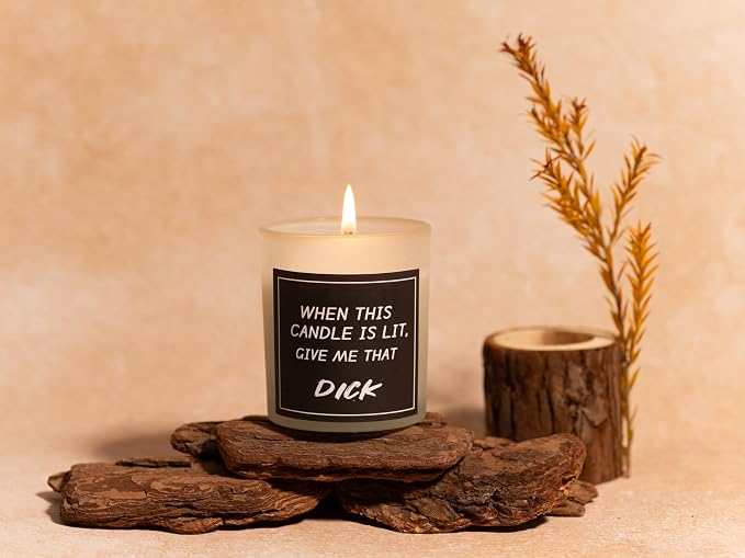 Candles for Men,Husband and Boyfriend, Funny Candles,Sex Candle,Unique Anniversary, Valentine's Day, Birthday, Christmas Gifts, Couple Gift, Single Female Bride Shower Gift, Sandalwood Candle