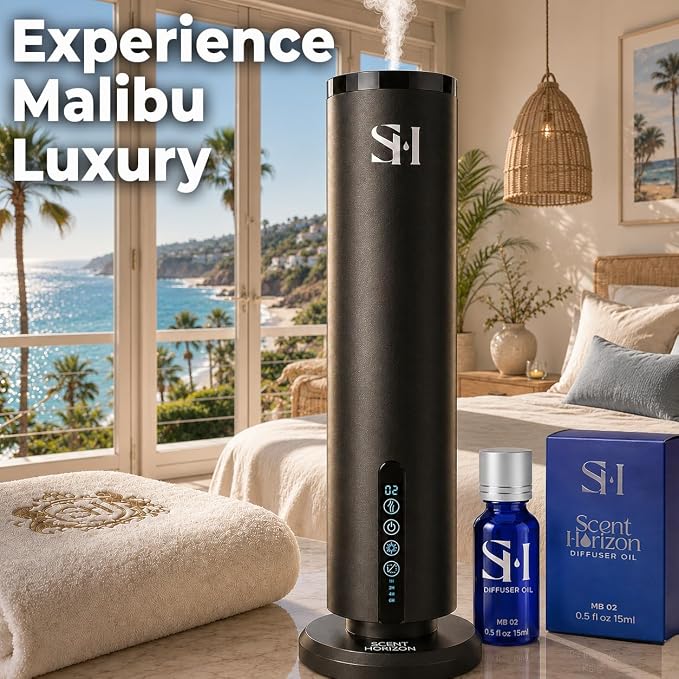 Inspired by 5-Star Hotel Malibu MB02 Hotel Scent Diffuser Oil | 0.5 Fl oz (15 ml) - Waterless Diffuser Oil Refill & Highly Concentrated Fragrance Oil, Diffuser Oil Scents, Hotel Oil Diffuser