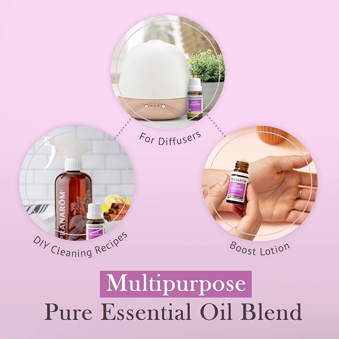 Pranarom - Good Samaritan Essential Oil Blend (5ml) - Cinnamon Leaf, Lemon, Rosemary, Eucalyptus, Clove Bud - 100% Pure Essential Oil for Diffusing and Cleaning | USDA and ECOCERT Certified Organic