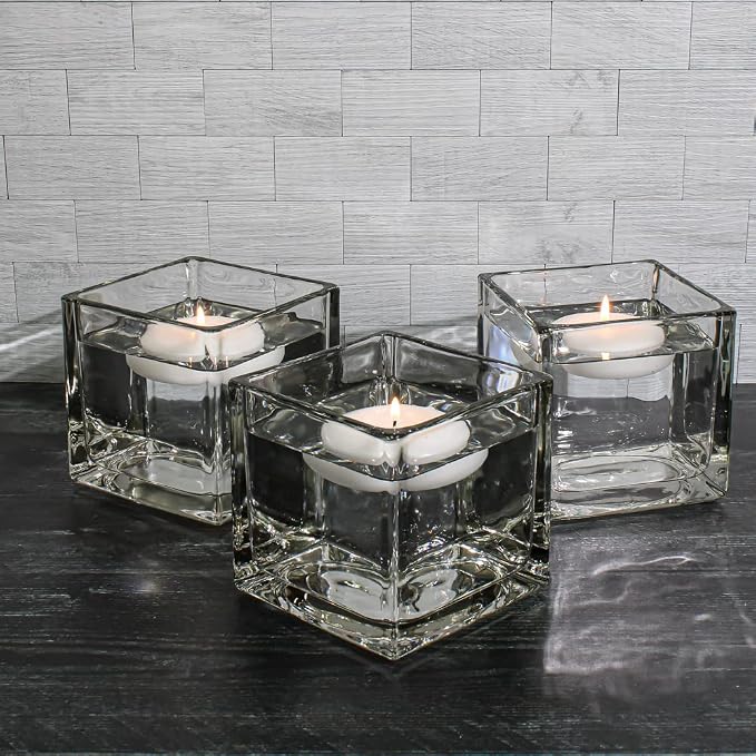 Richland® 3" Floating Candles White Unscented Set of 48