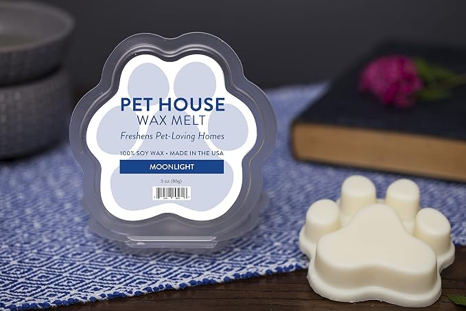Pet House Scented Wax Melts Long-Lasting, Pet-Friendly Plant Based, Wax Melts for Home, Moonlight 3 OZ Each, 2 Pack