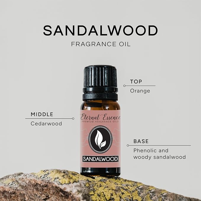 Sandalwood Premium Grade Fragrance Oil - 10ml - Scented Oil