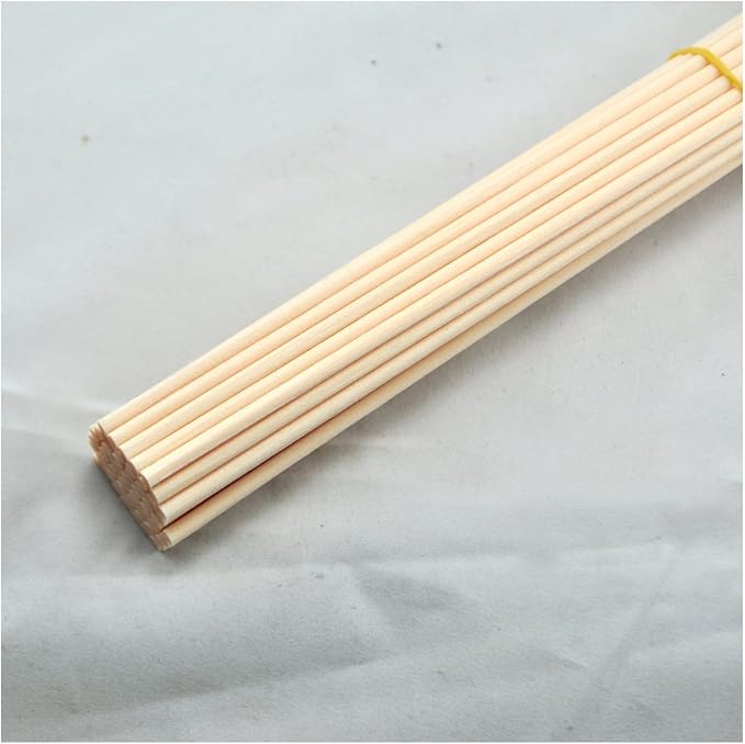 50 Pieces Fiber Reed Diffuser Replacement Refill Sticks for Aroma Fragrance (Beige, 12" x4mm)
