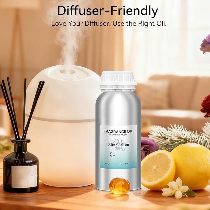 JEPEErbz Ritz Carlton Hotel Scent Essential Oil (500ml / 16.9oz), Essential Oil for Diffuser, Natural, Long-Lasting, Premium Fragrance Similar to Luxury Hotel Scent, Ideal for Home & Spa